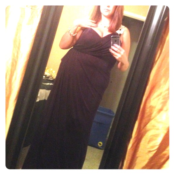 Long purple dress