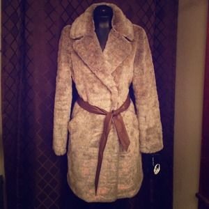 Nine West Faux Fur Coat