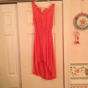 Salmon colored dress