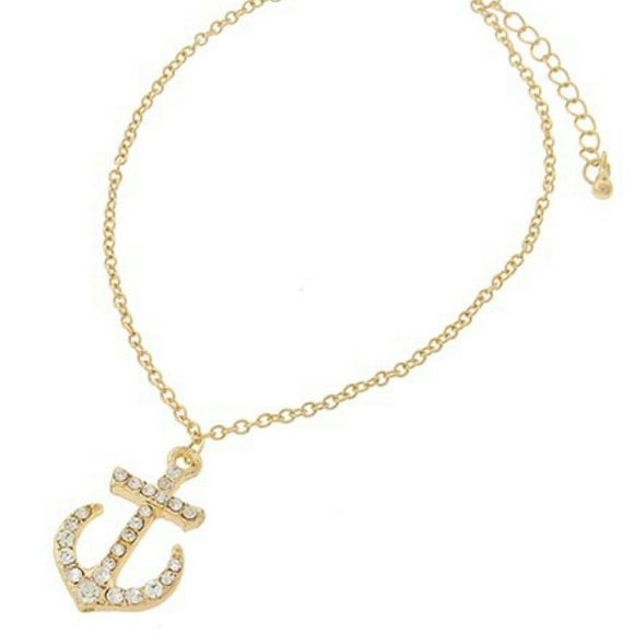 Brand new Austrian crystsl anchor as anklet