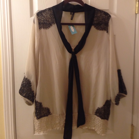 New Maurice's Sheer blouse.