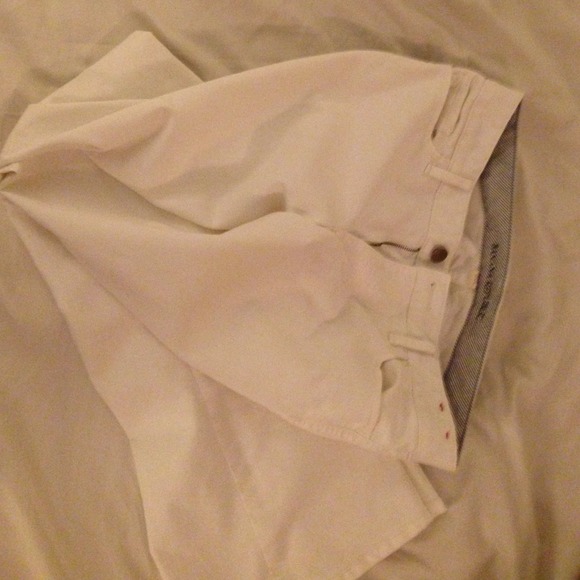 Long (37" inseam) WhiteBanana Republic Jeans.