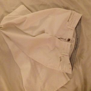 Long (37" inseam) WhiteBanana Republic Jeans.