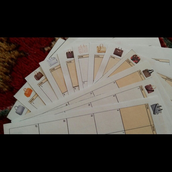 Custom Louis Vuitton refills w/bookmark &stickers