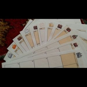 Custom Louis Vuitton refills w/bookmark &stickers