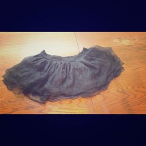 Black tulle skirt
