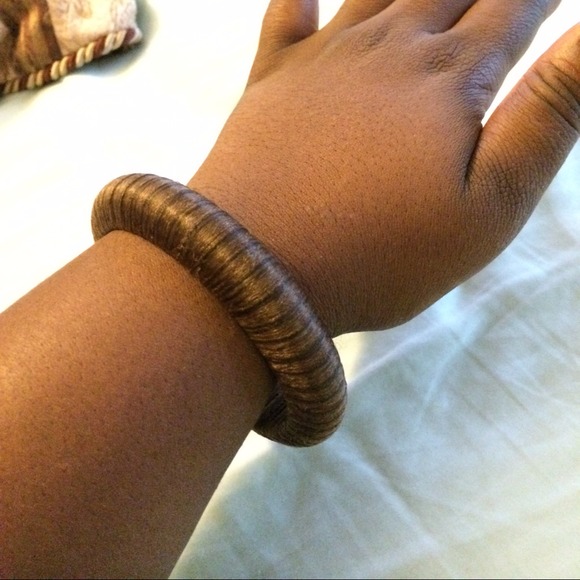 Brown Ribbon Bangle