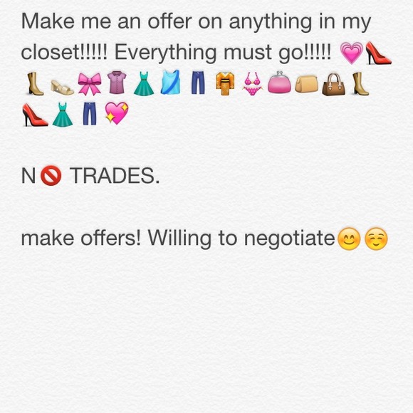Make offers!!! Everything in my closet must go!! - Picture 1 of 1