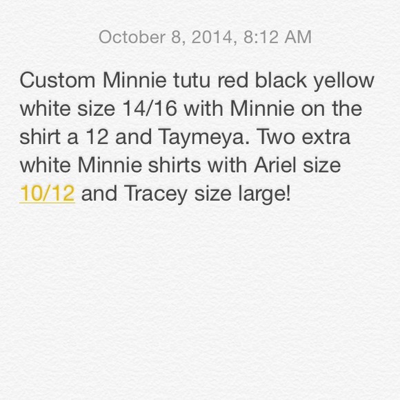 Custom Minnie tutu
