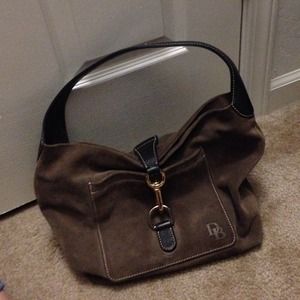 Dooney & Bourke Brown suede purse