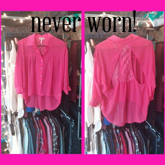 Kirra Tops - SOLD IN BUNDLE! NWOT Beautiful pink sheer top