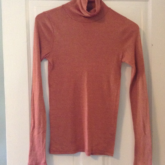 Michael Stars red and gold turtleneck