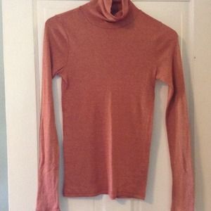 Michael Stars red and gold turtleneck