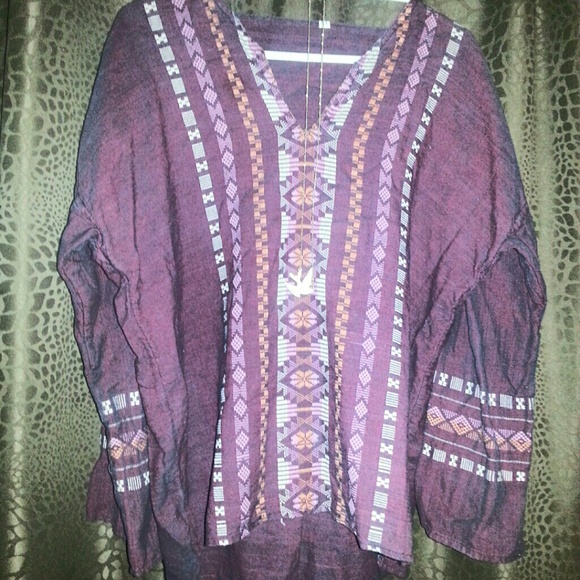 Aztec print blouse