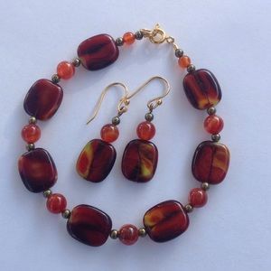🐙Red swirl glass🐙