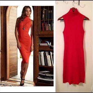 Victoria's Secret Red Turtleneck Sweater Dress