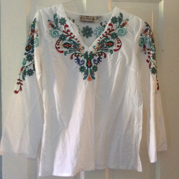 Peasant style top