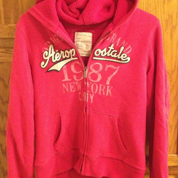 Aeropostale furry zip up jacket🎄🎅⛄️❄️