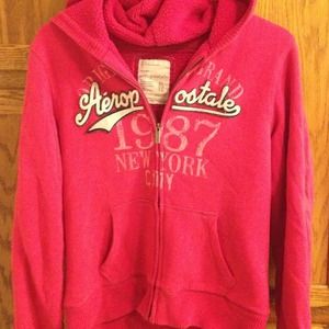 Aeropostale furry zip up jacket🎄🎅⛄️❄️