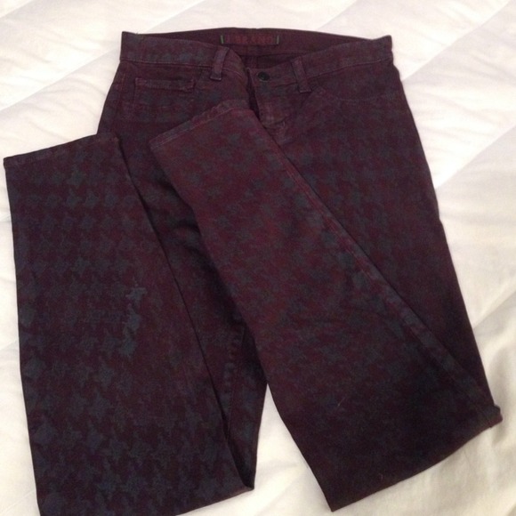 🎉Host Pick🎉J Brand Skinny Houndstooth Mahogany