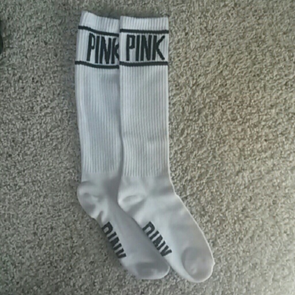 VS Pink Knee-High Socks NWOT