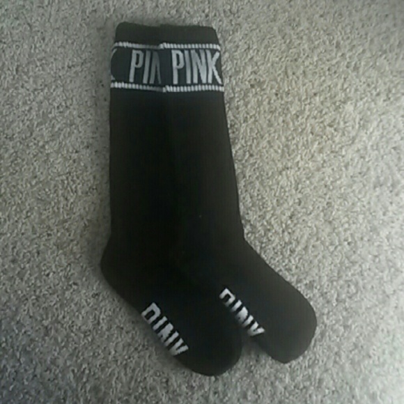 VS Pink Knee-High Socks NWOT