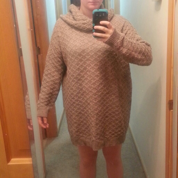 Oversized Gray sweater dress