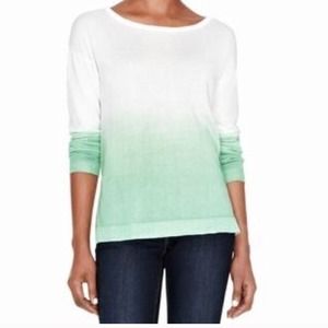 Mint / White Ombre sweater from The Limited
