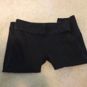 SOLD. Black Capri PINK studded yoga pants