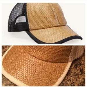 🎊Sale🎊 Gold straw baseball hat