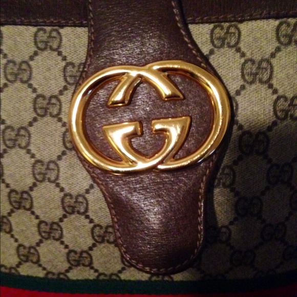 Vintage 1970's Gucci monogram handbag - Picture 2 of 3