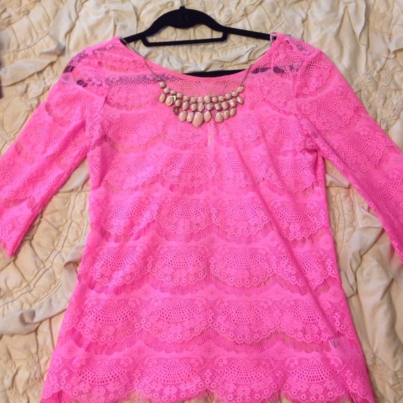 Bellatrix Pink Lace Blouse