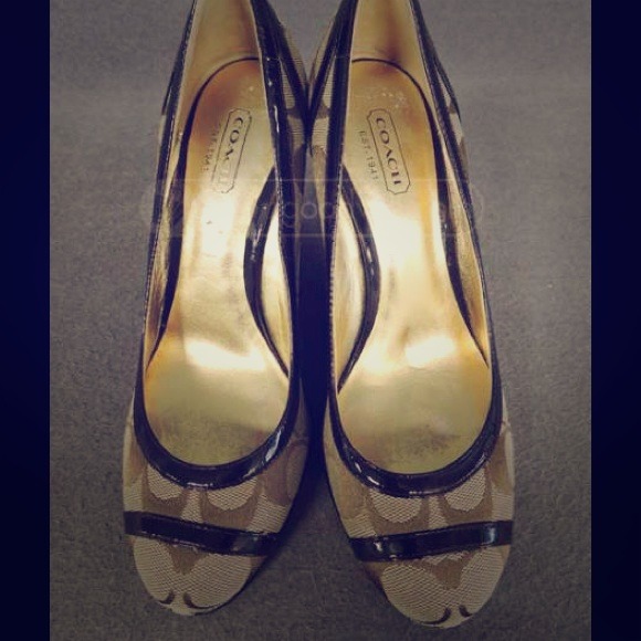Coach wedge-brown