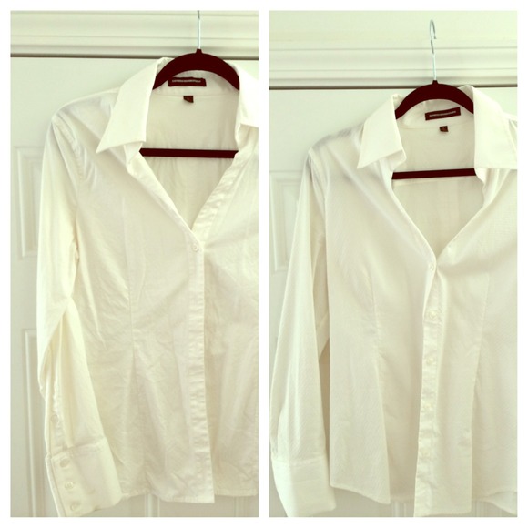 2 Diff Textured White business collard Shirts