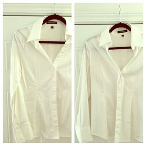 2 Diff Textured White business collard Shirts