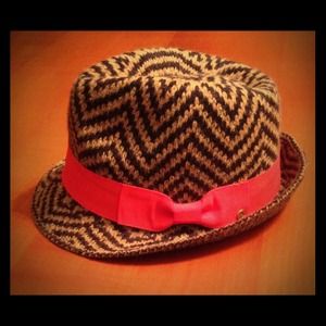 BCBGeneration W's Herringbone Fedora, NWT