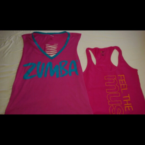 Zumba tops in pink