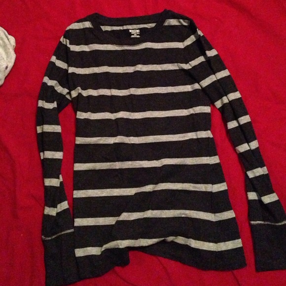 Mossimo Supply Co. Sweaters - MOSSIMO black and gray stripe long sleeves.