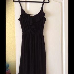 LOFT black strap dress