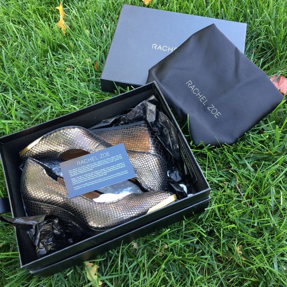 Rachel Zoe Embossed Leather Wedge - Picture 3 of 4