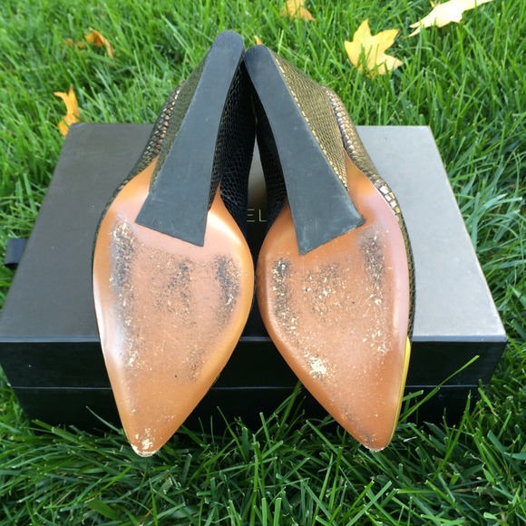 Rachel Zoe Embossed Leather Wedge - Picture 4 of 4