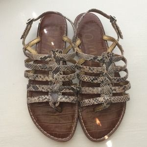 Sam Edelman snake skin sandals