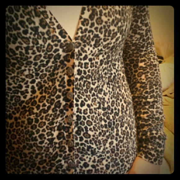 Victoria's Secret leopard cardigan