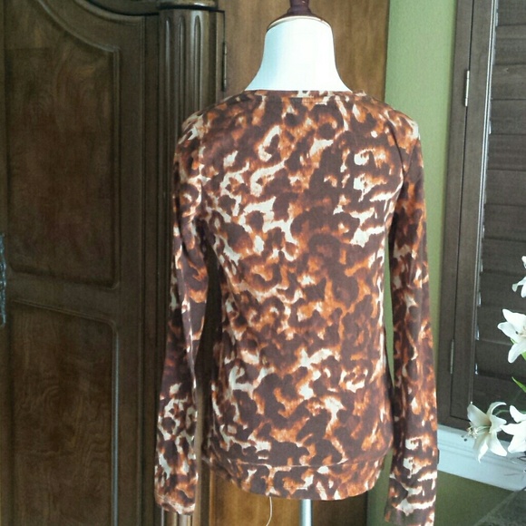 Michael Kors Animal Print Top - Picture 4 of 4
