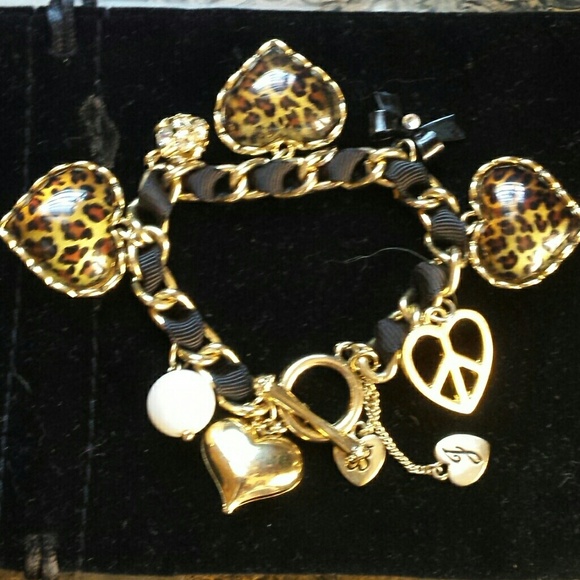 Authentic Betsey Johnson Charm Bracelet