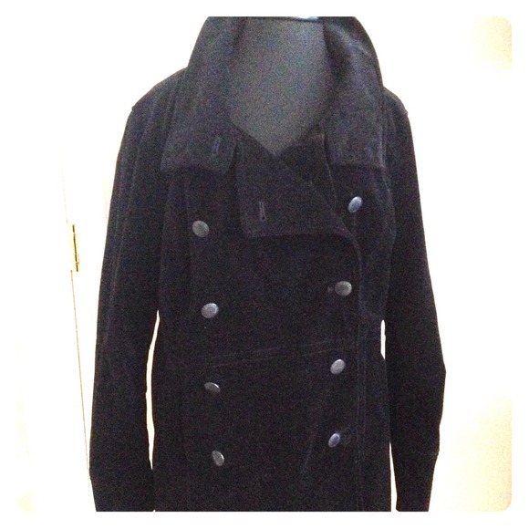SOlD!!!!Calvin Klein velour peacoat