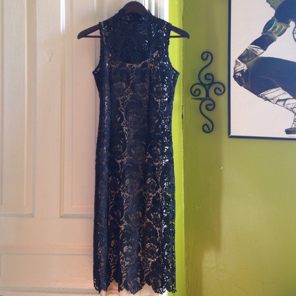 Black lace dress