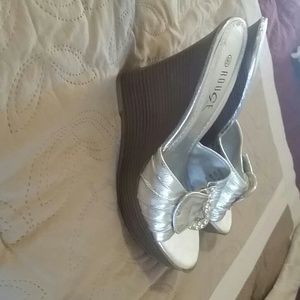 Silver shoes