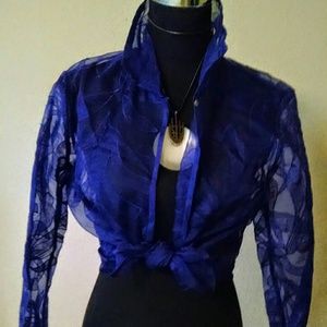 100% Silk Embroidered  Over Shirt