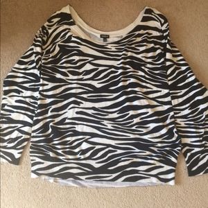 Zebra print sweater